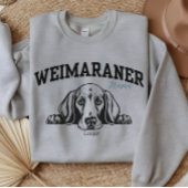 College Varsity Script Weimaraner Mama Trui