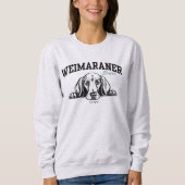 College Varsity Script Weimaraner Mama Trui (Voorkant)