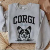 College Varsity Style Schrift Corgi Mama Trui