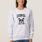College Varsity Style Schrift Corgi Mama Trui (Voorkant)
