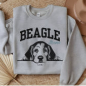 College Varsity Style Script Beagle Mama Hondenlie Trui