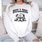 College Varsity Style Script Bulldog Mama Dog Love Trui