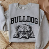 College Varsity Style Script Bulldog Mama Dog Love Trui