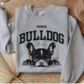 College Varsity Style Script Franse stier hond Mam Trui