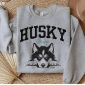 College Varsity Style Script Husky Mama Trui