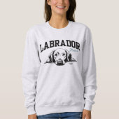 College Varsity Style Script Labrador Mama Trui (Voorkant)