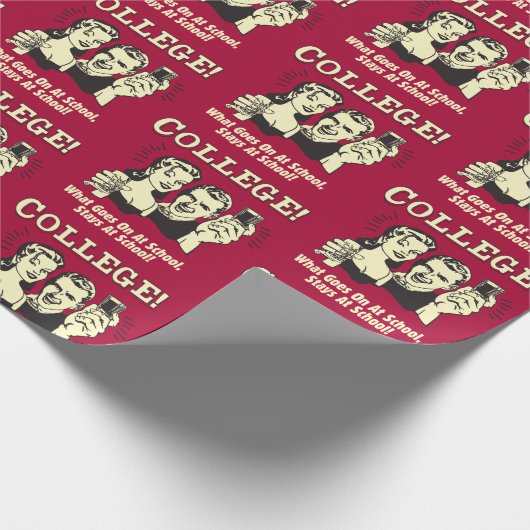 College: Wat gebeurt er op schooldagen? Cadeaupapier (Hoek)