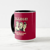 College: Wat gebeurt er op schooldagen? Mok (Voorkant links)