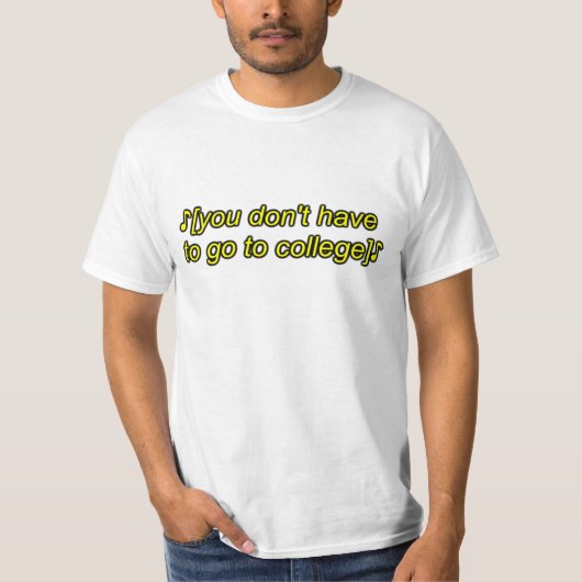 colleges t-shirt (Voorkant)