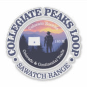 Collegiale pieken (rd2) sticker (Voorkant)