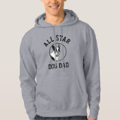 Collegiate All Star Hondenvader Aangepaste Foto Hoodie (Voorkant)