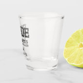 Collegiate Bride Bachelorette Party Shot Glas (Rechts)