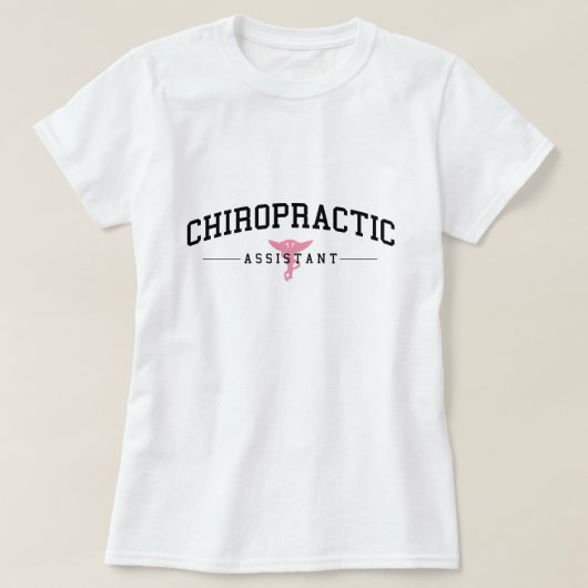 Collegiate Chiropractic Assistant T-Shirt (Design voorkant)