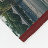 Collegiate Maroon Gefeliciteerd Graduates Foto Fleece Deken (Hoek)