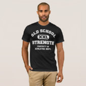 Collegiate oude schoolkracht t-shirt (Voorkant volledig)