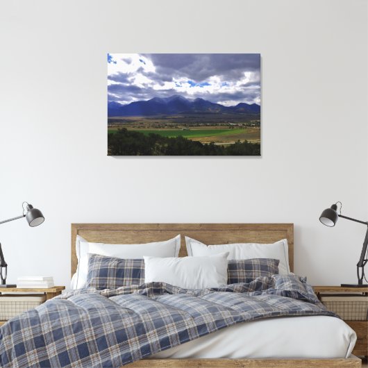 Collegiate Peaks Canvas Afdruk (Insitu (Slaapkamer))