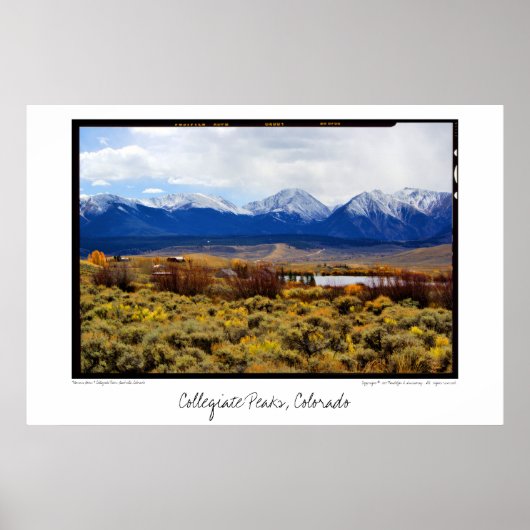 Collegiate Peaks, Colorado Poster (Voorkant)