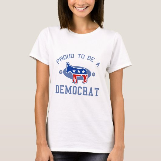 Collegiate Proud Democraat T-shirt (Voorkant)