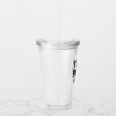Collegiate Team Bride Bachelorette Party Acryl Drinkbeker (Rechts)