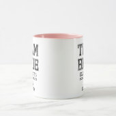 Collegiate Team Bride Bachelorette Party Mok (Midden)