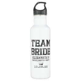Collegiate Team Bride Bachelorette Party Waterfles