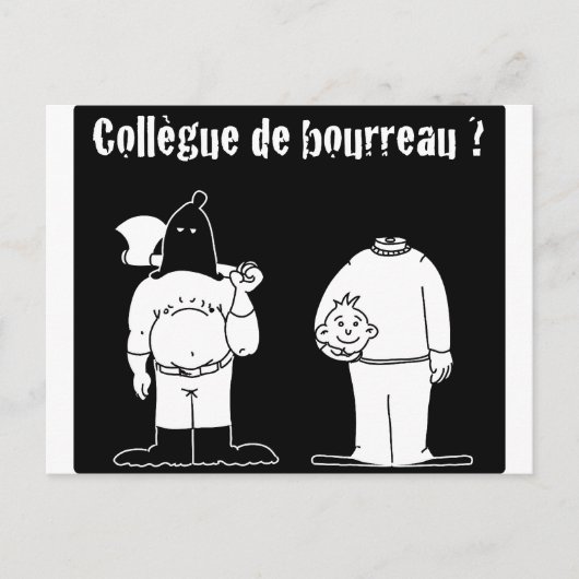 Collègue de Bourreau (Francois Ville & Gdb Gdblog) Briefkaart (Voorkant)