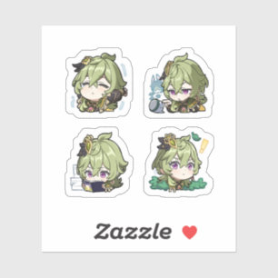 Collei Genshin Impact 4 stuks stickerblad Extra P Sticker