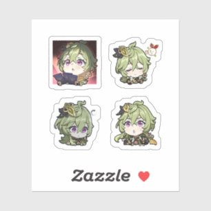 Collei Genshin Impact 4 stuks stickerblad Extra Sticker