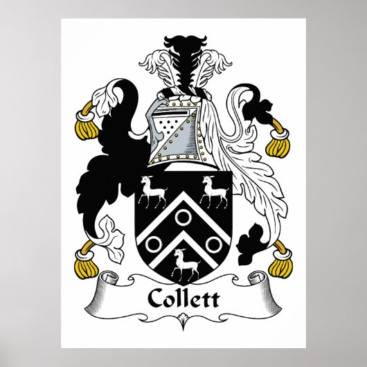 Collett Family Crest Poster (Voorkant)
