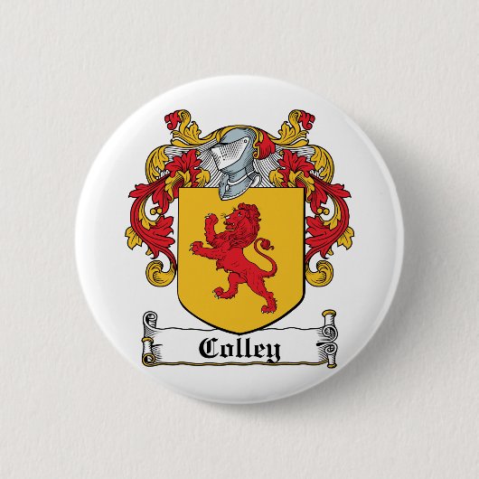 Colley Family Crest Ronde Button 5,7 Cm (Voorkant)