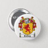 Colley Family Crest Ronde Button 5,7 Cm (Voorkant /achterkant)