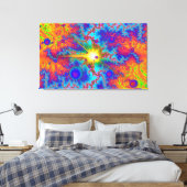 Colliding Dweeb Ballz Psychedelic Canvas Afdruk (Insitu (Slaapkamer))