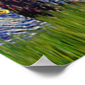 Collie 1 - Sterrennacht Poster (Hoek)