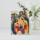 COLLIE 3 BRIEFKAART (Staand voorkant)