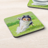 Collie Bier Onderzetter (Linkerzijde)