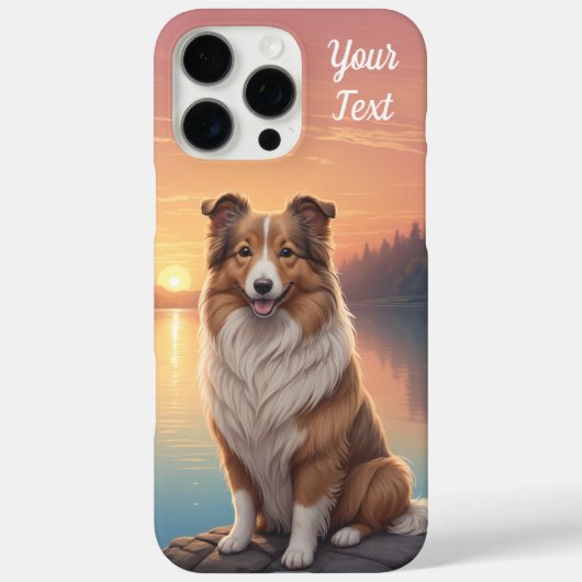 Collie bij het meer Case-Mate iPhone case (Achterkant)