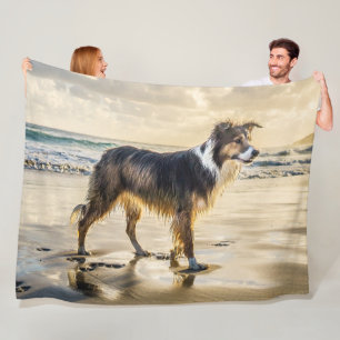 COLLIE bij het ZEE Fleece Deken