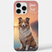 Collie bij Lake Case-Mate iPhone Case (Achterkant)