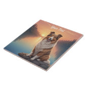 Collie bij Lake Tegeltje (Zijkant)