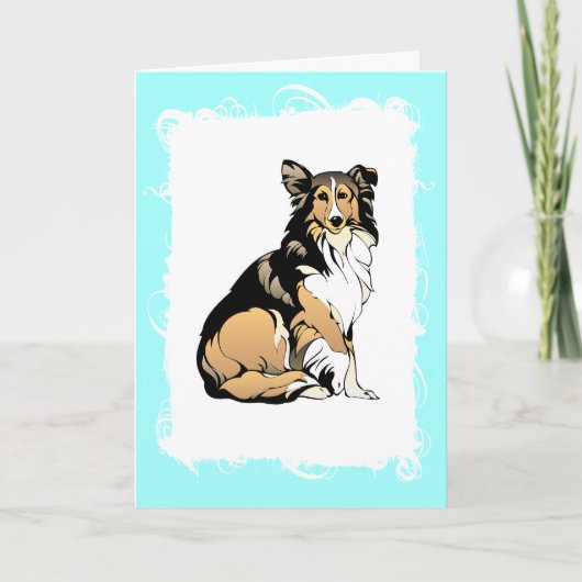 Collie Birthday Kaart (Voorkant)