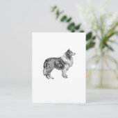 Collie Briefkaart (Staand voorkant)