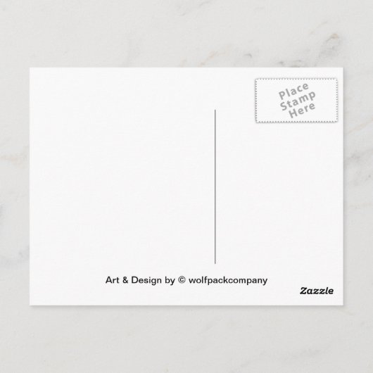 collie briefkaart (Achterkant)