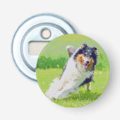 Collie Button Flesopener (Voorkant)
