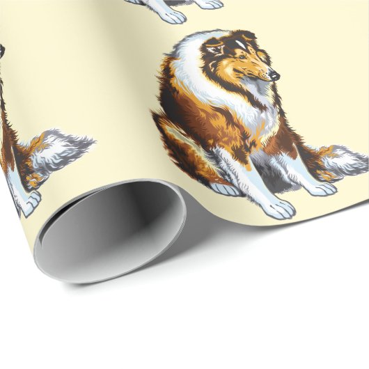 collie cadeaupapier (Rol Hoek)