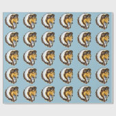 collie cadeaupapier (Vlak)