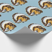 collie cadeaupapier (Hoek)