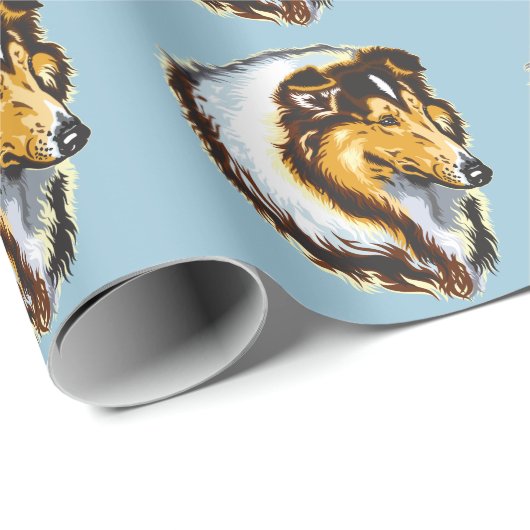 collie cadeaupapier (Rol Hoek)