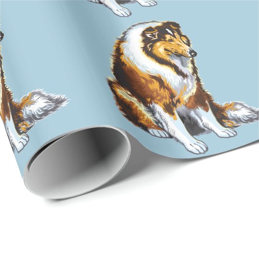 collie cadeaupapier (Rol Hoek)