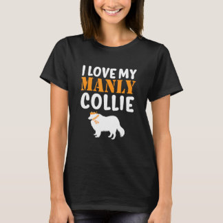 Collie Canine Pet Boy Dog Puppy Gender onthulling T-shirt