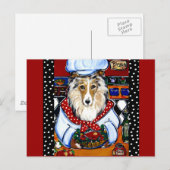 Collie Chef Briefkaart (Voorkant / Achterkant)